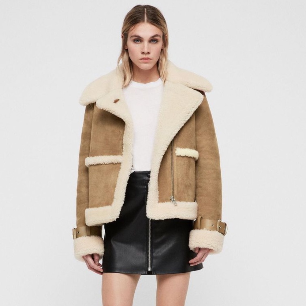 All Saints Shearling Jacket